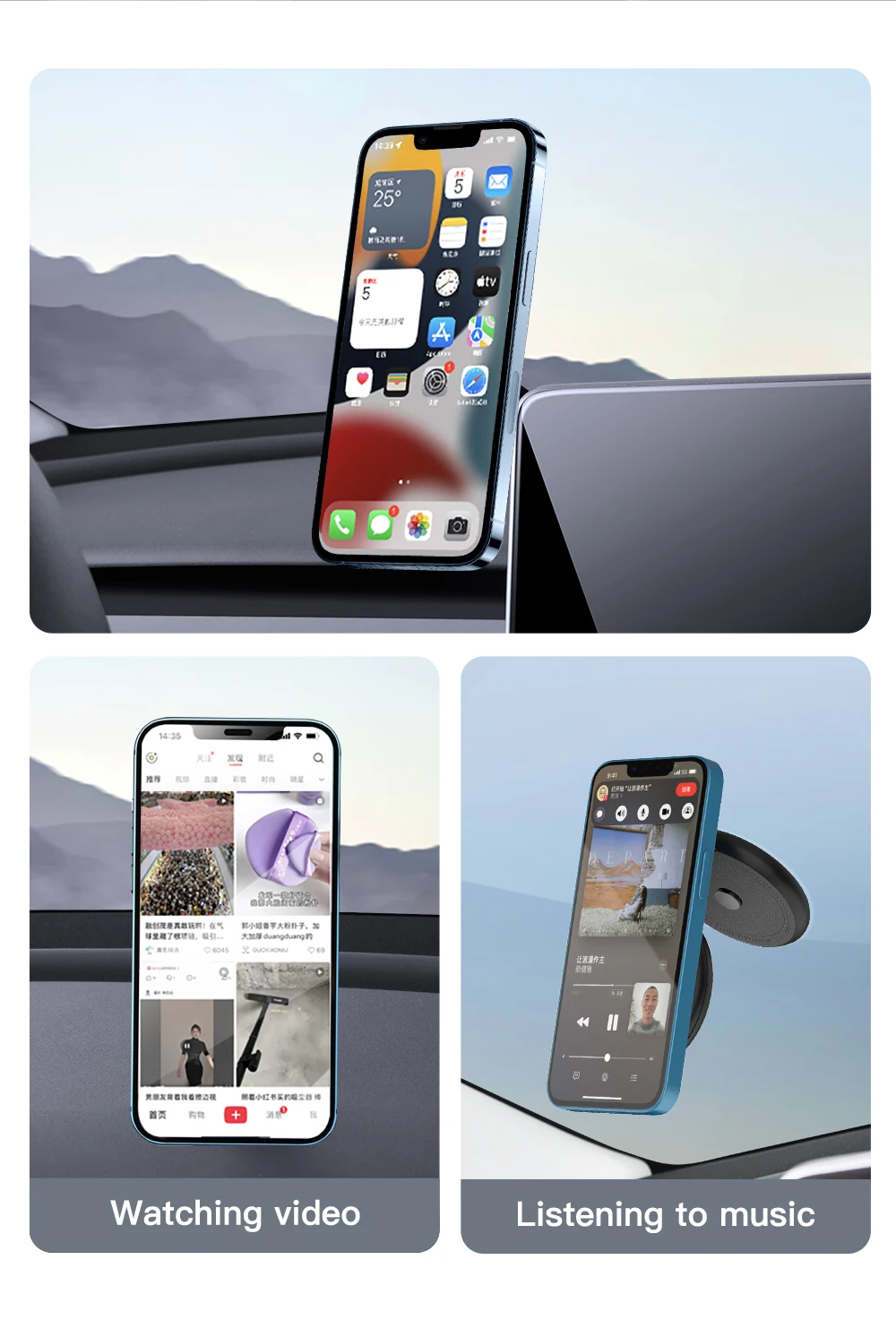 Car Phone Holder For Tesla